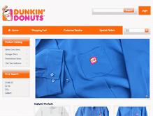 Tablet Screenshot of dunkinwear.com